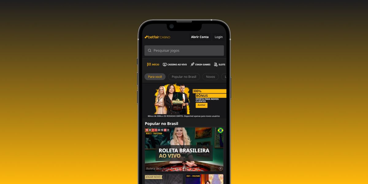 Imagem cassino mobile betfair