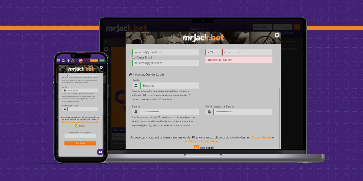 MrJack.Bet Cadastro Terceiro Passo