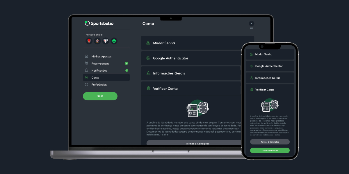 Imagem verificar conta sportsbetio