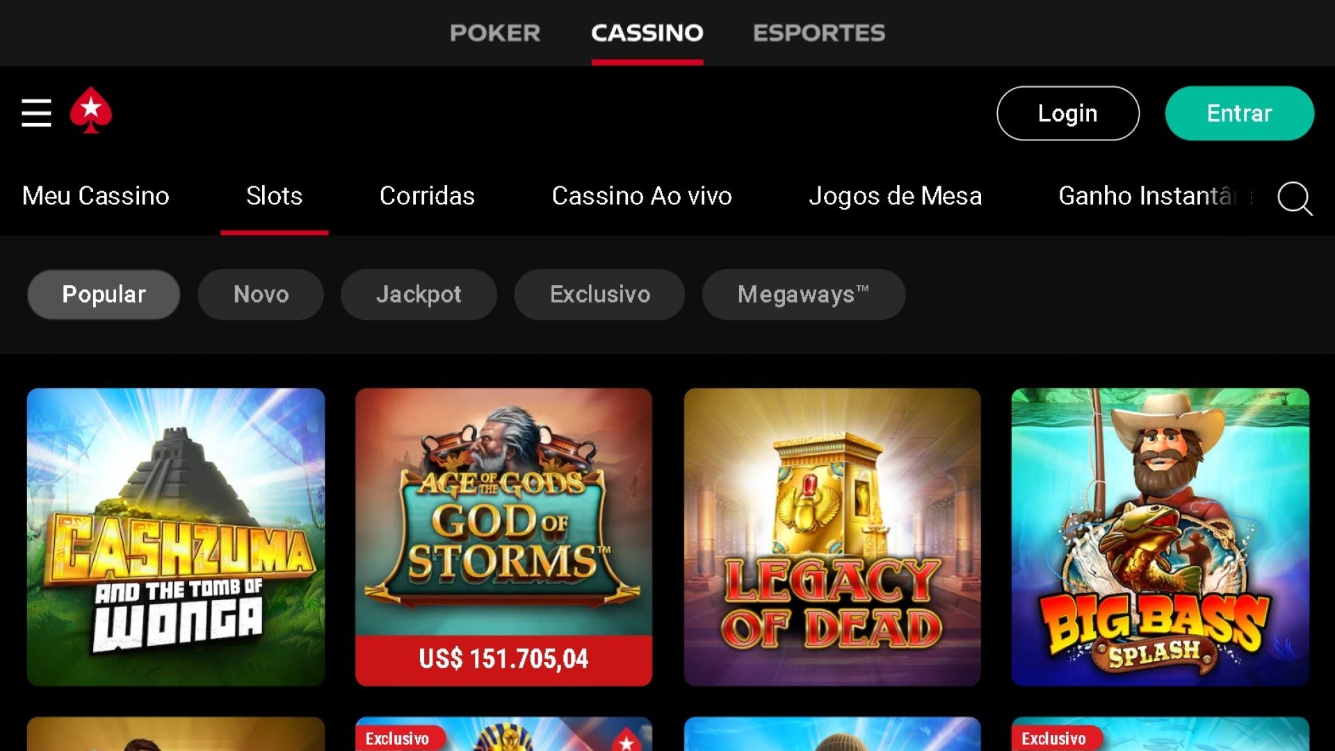 Screenshot cassino slots pokerstars