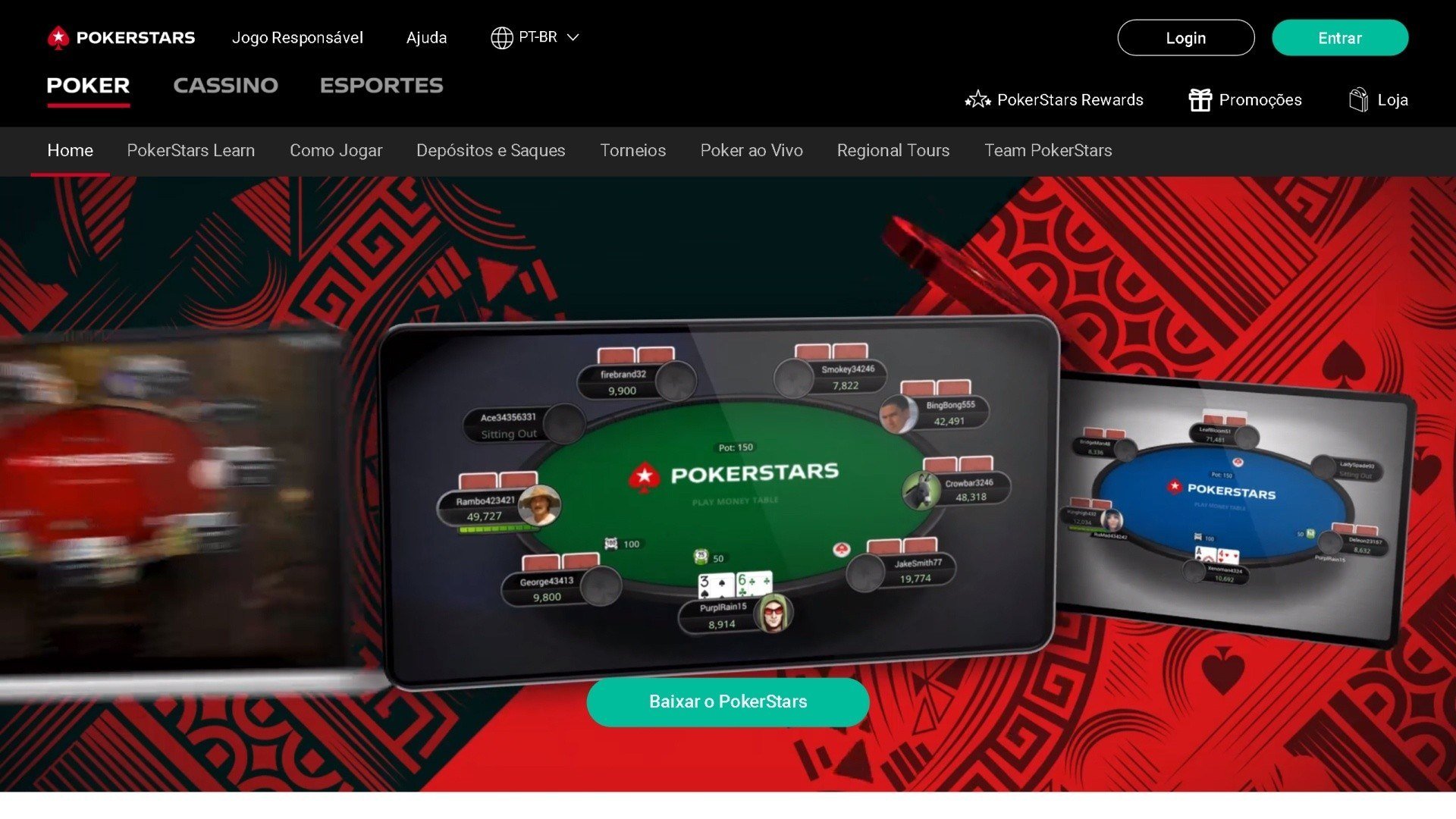 Screenshot home pokerstars
