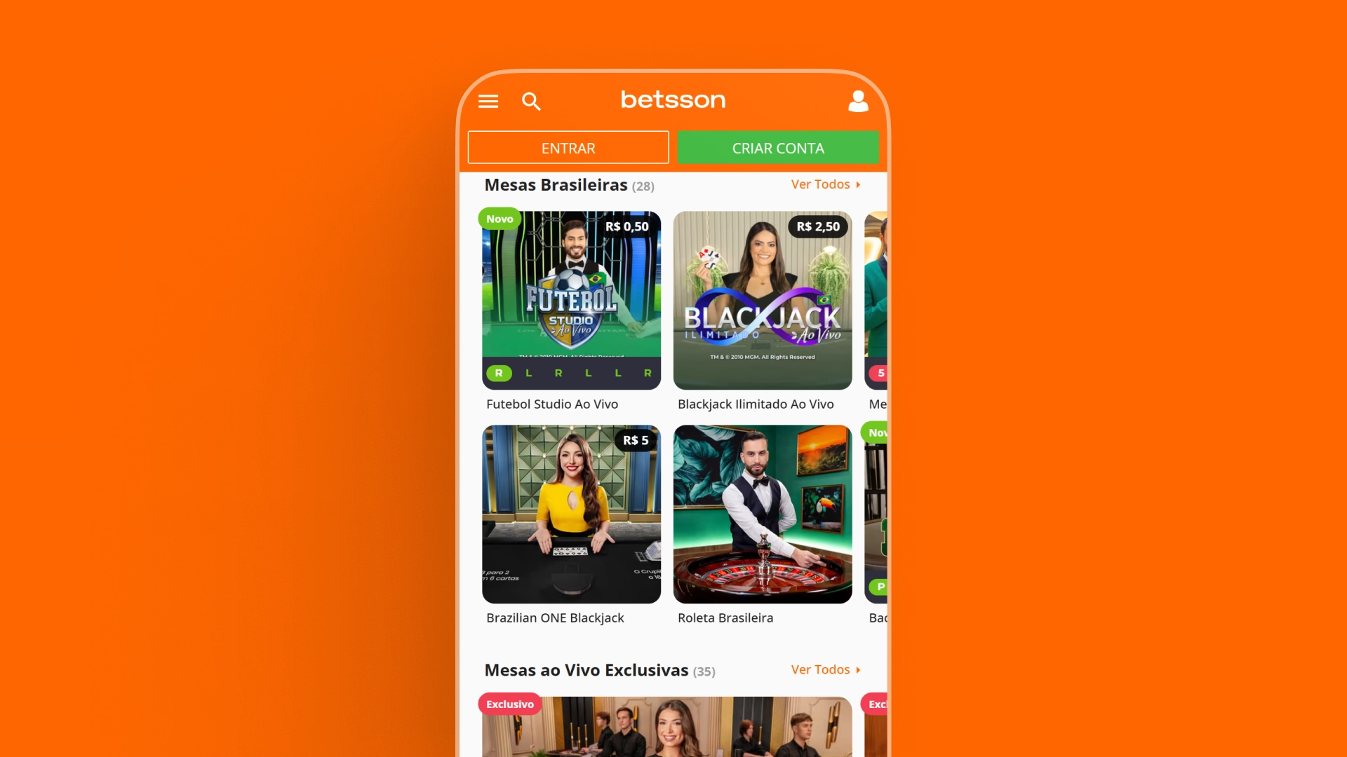 imagem Cassino ao vivo Betsson