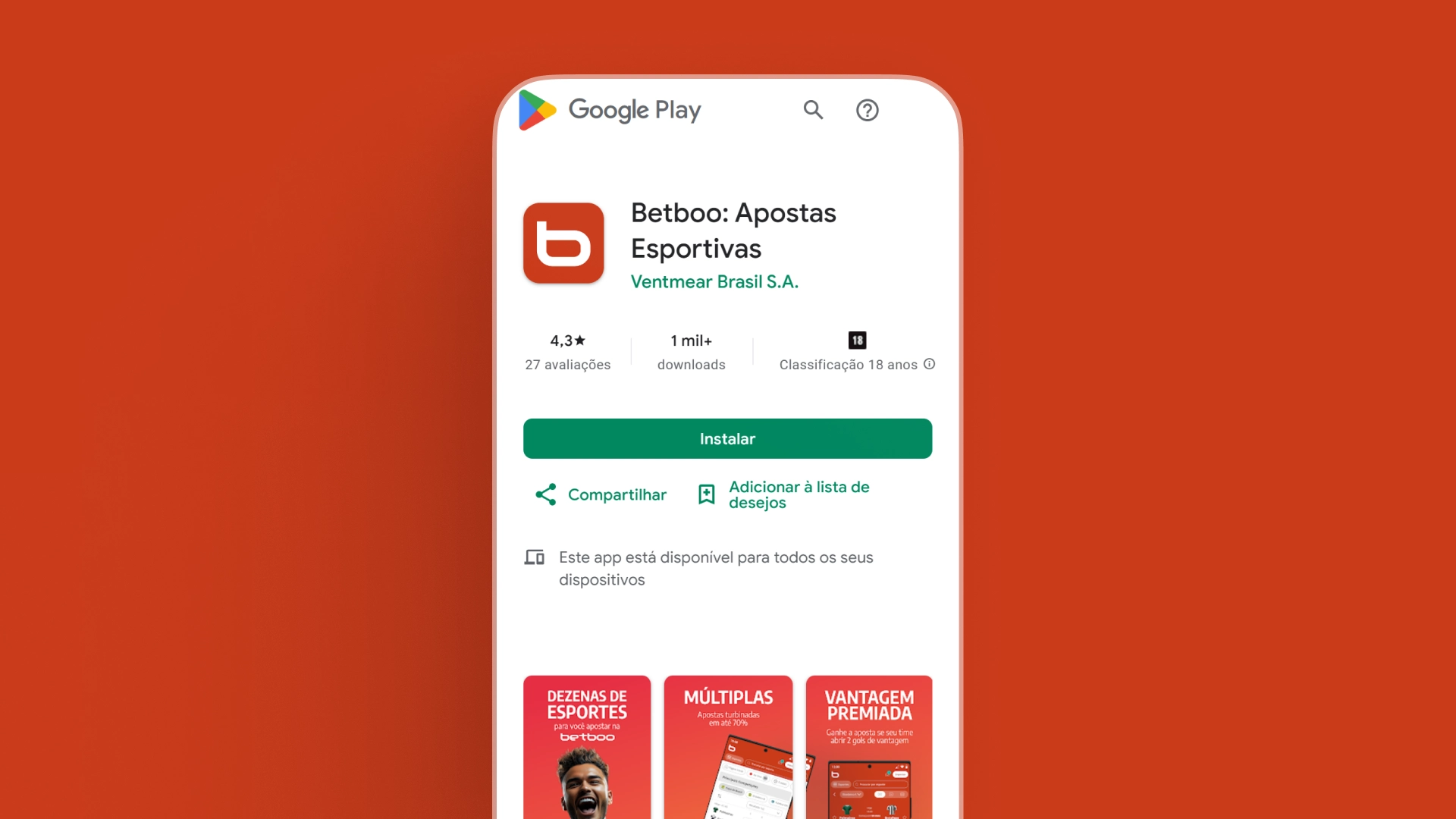 imagem Como baixar o app android betboo
