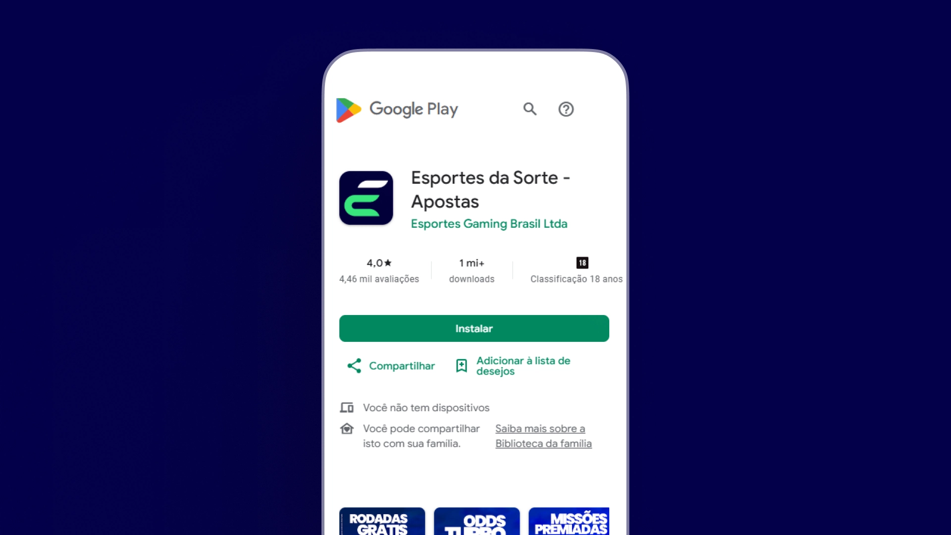 imagem Como baixar o app android esportes da sorte