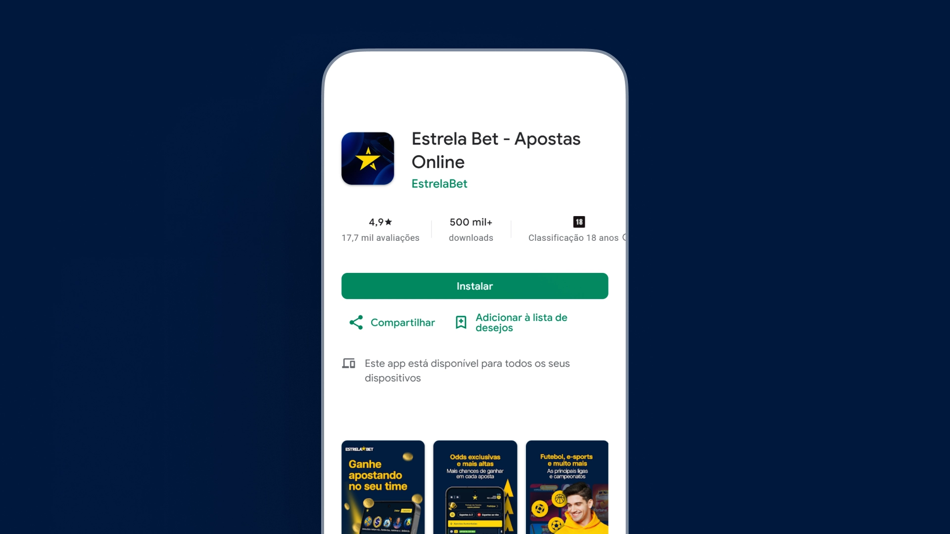 imagem Como baixar o app android estrelabet