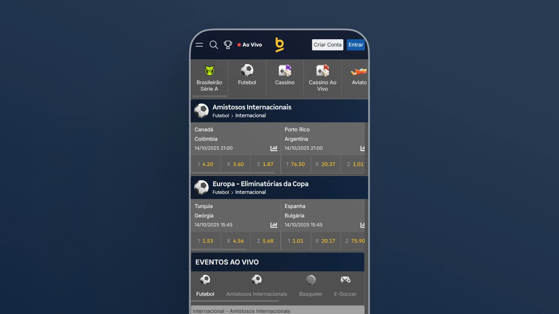 imagem Como baixar o app ios Betnacional