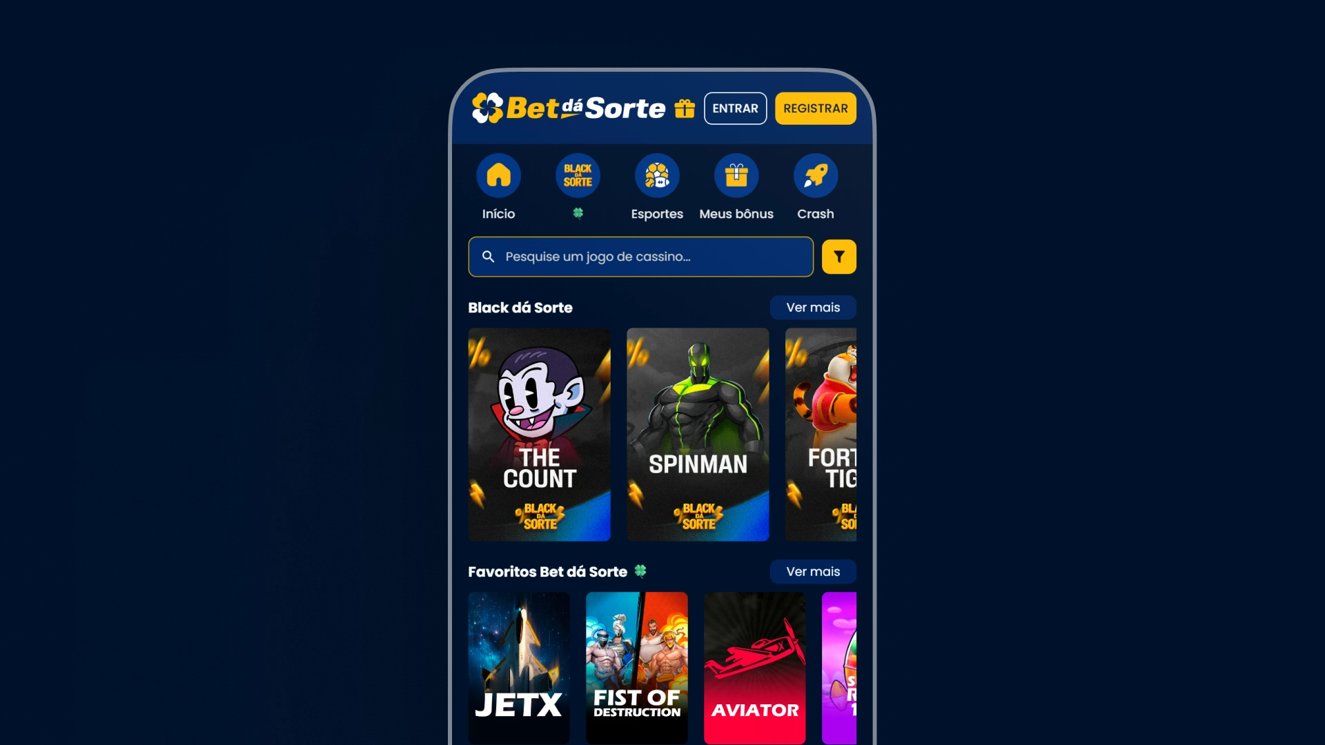 imagem Como é o cassino Bet Da Sorte