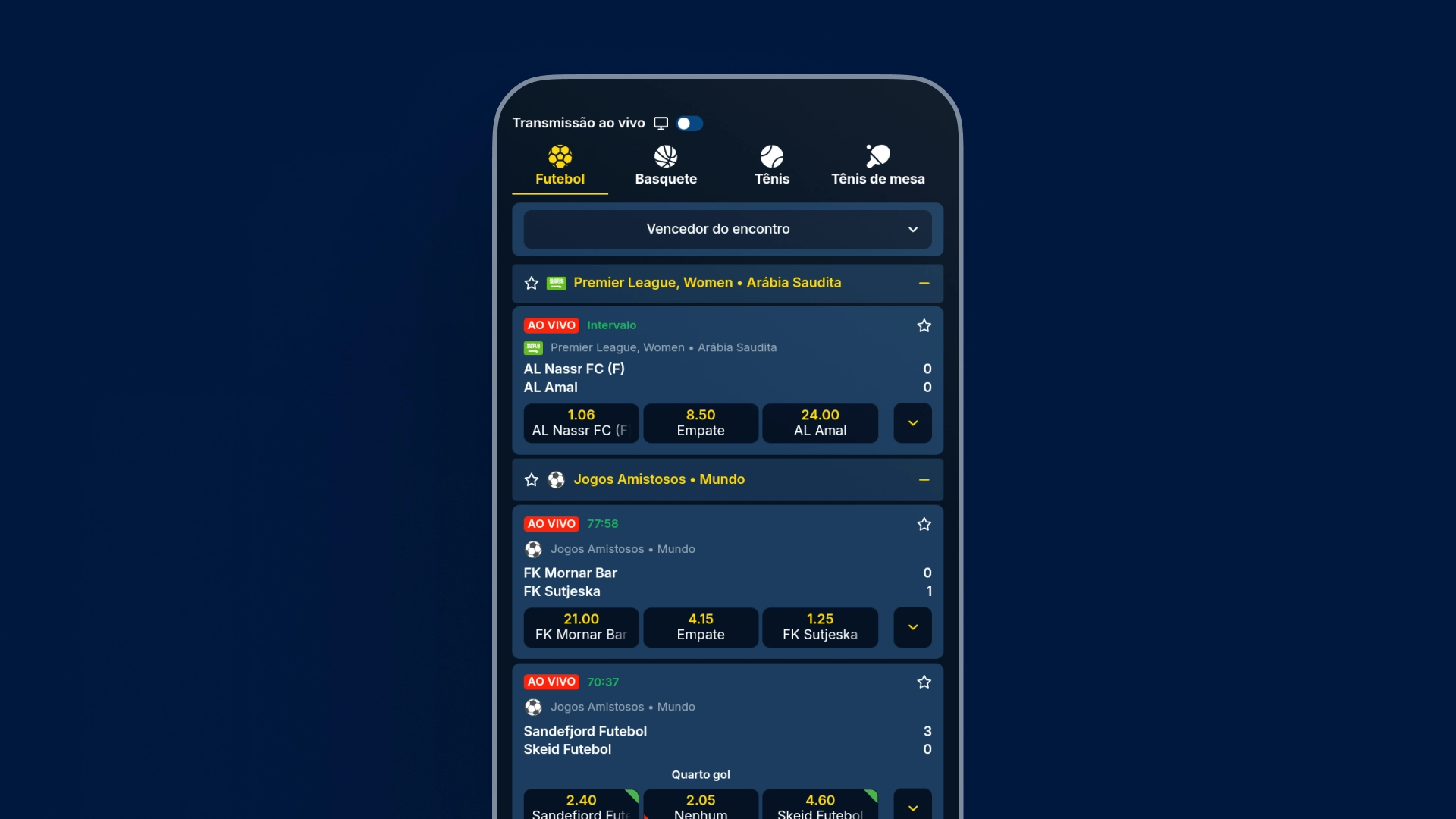 imagem Esportes e cassino estrelabet