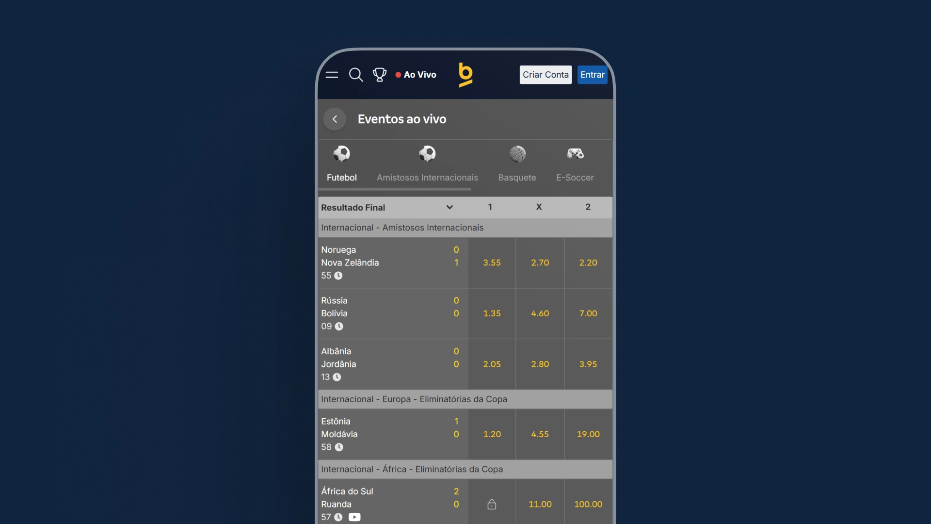 imagem Live Stream Betnacional