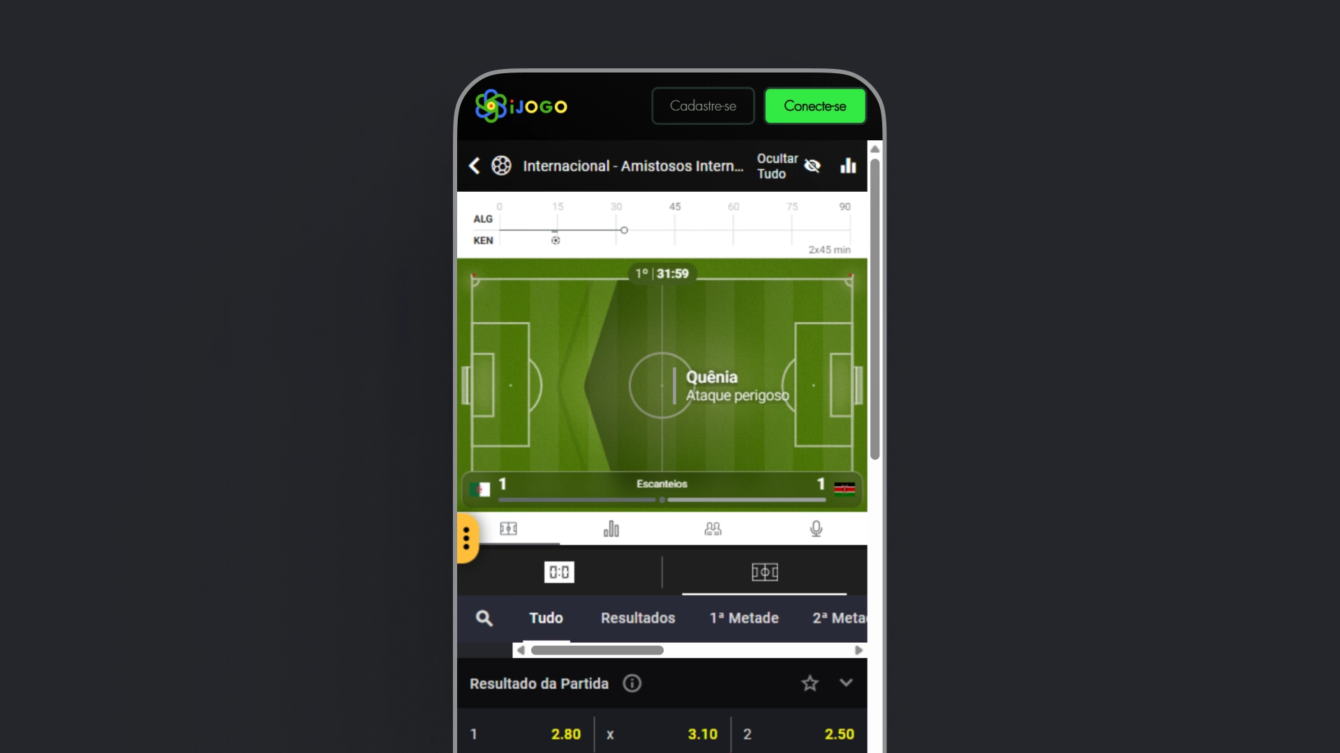 imagem Transmissão ao vivo iJogo