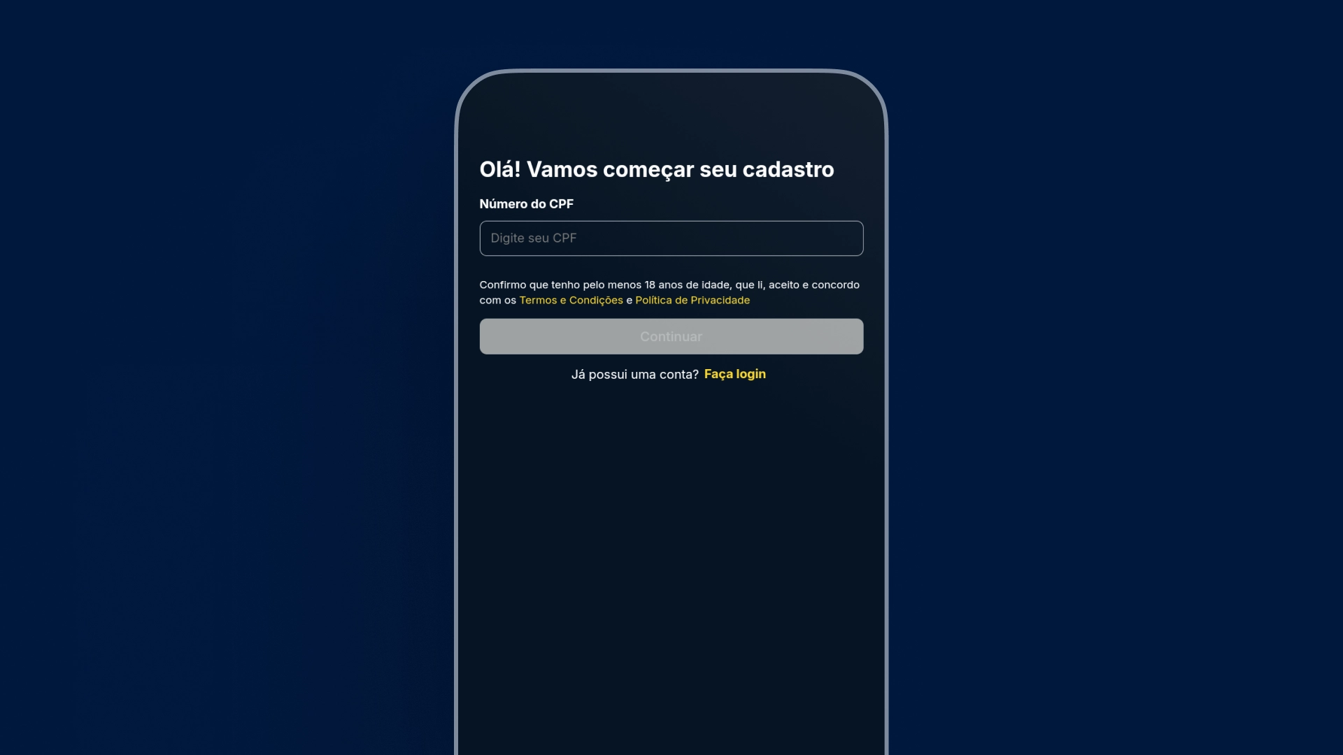 imagem cadastro app estrelabet