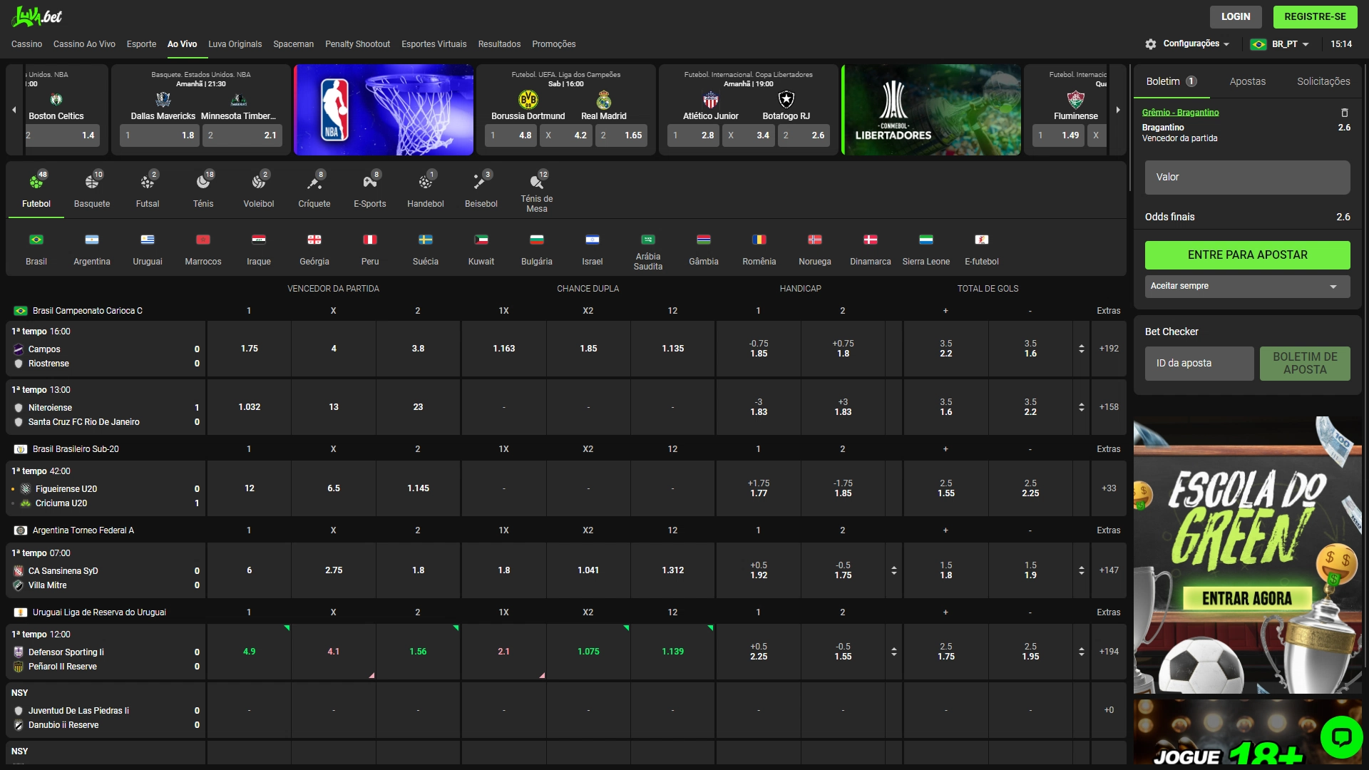 imagem captura ao vivo Luvabet