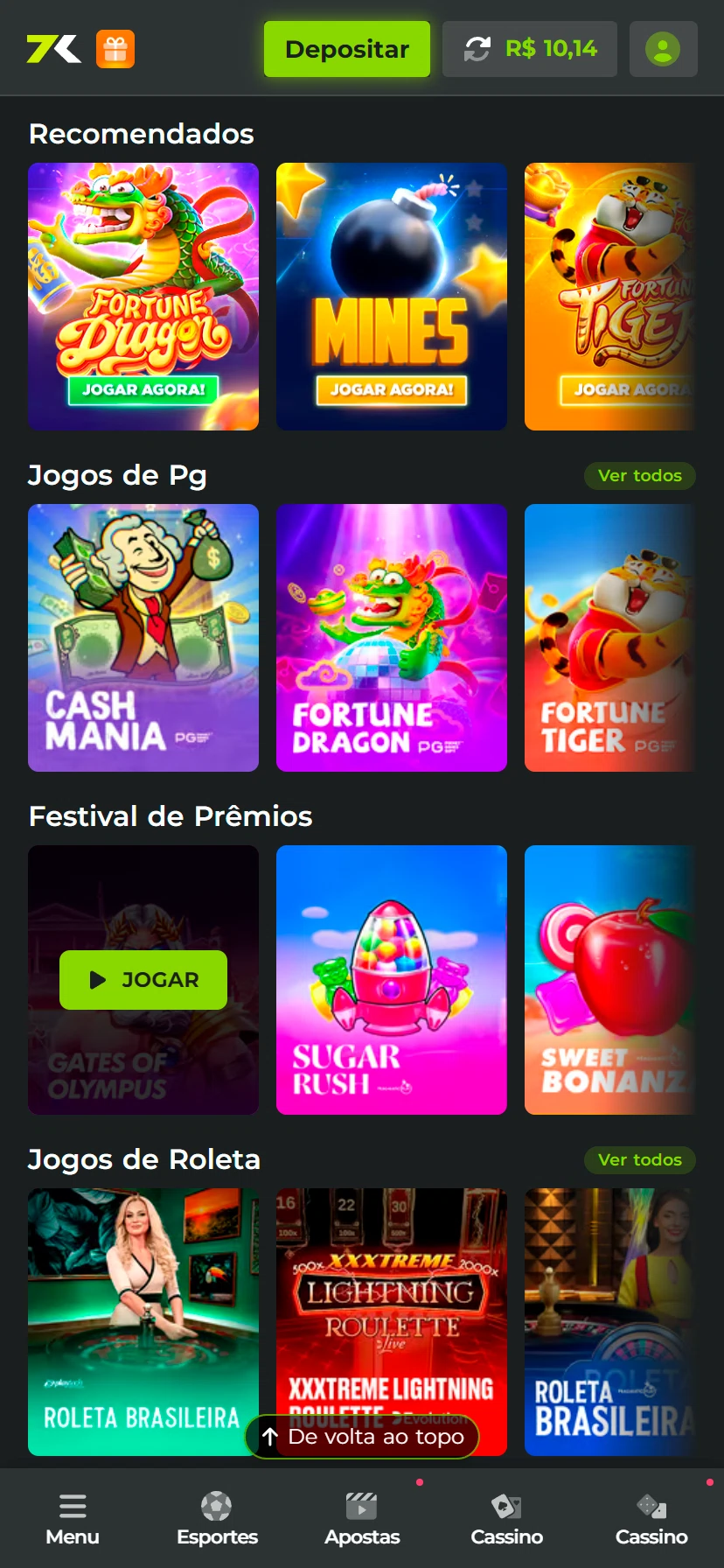 imagem captura casino bet7k