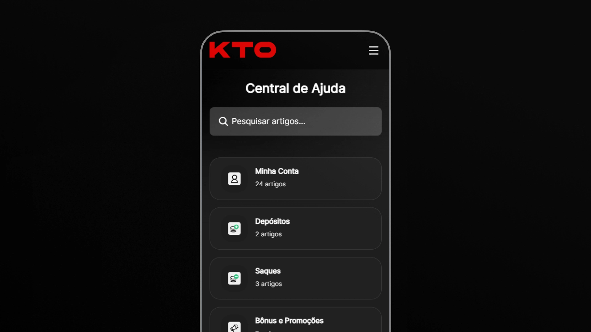 imagem central de ajuda kto
