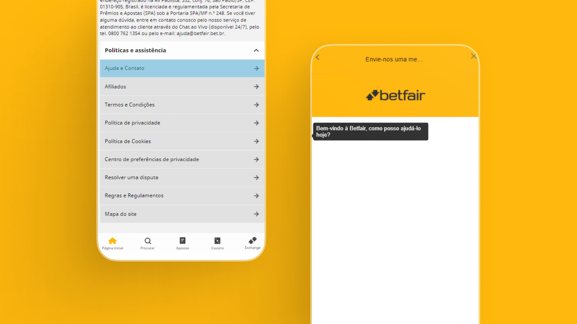 imagem chat suporte betfair