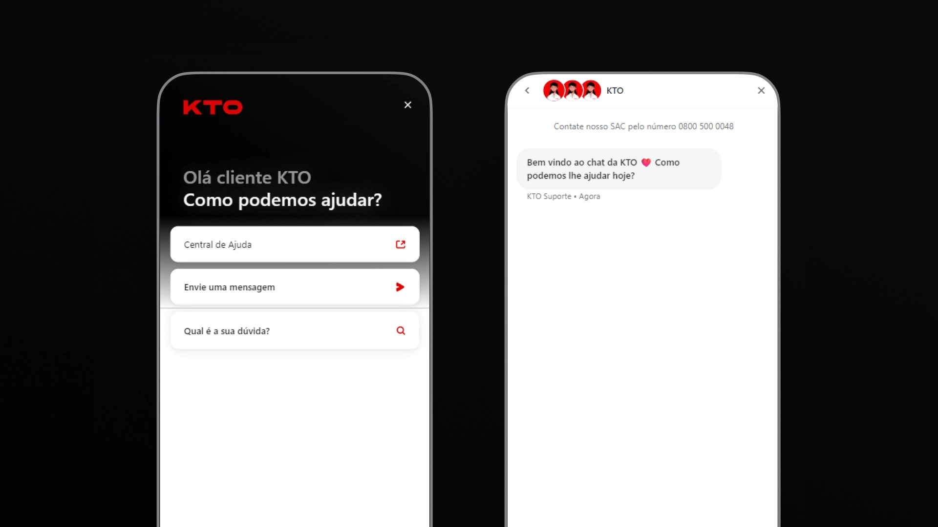 imagem chat suporte kto