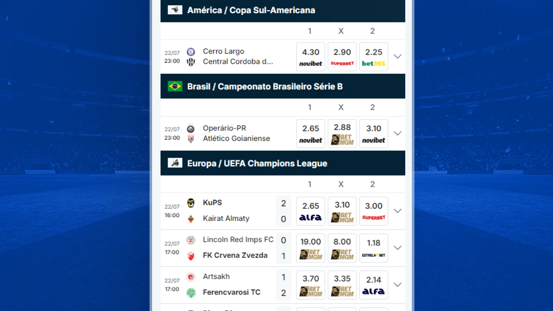 imagem comparação casas de aposta comparador de odds sambafoot