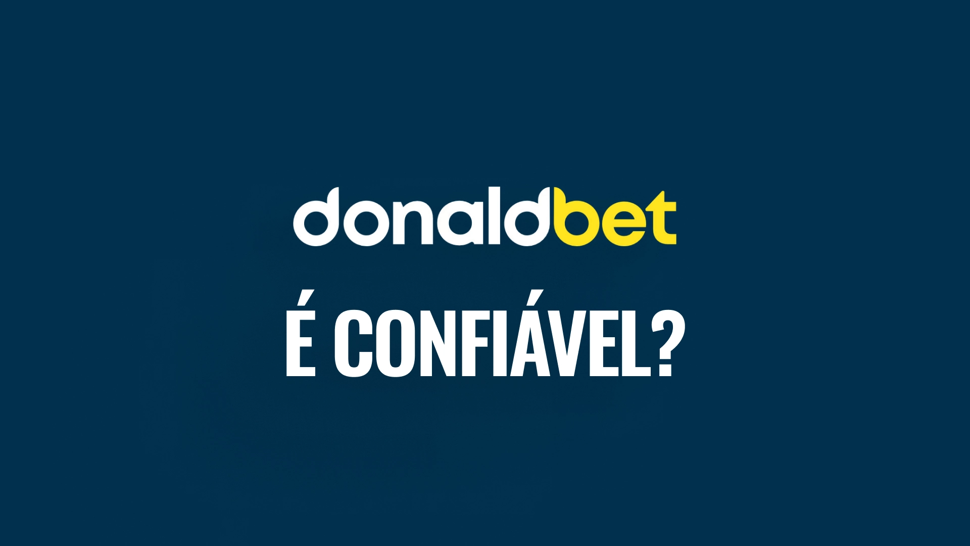 imagem é confiavel DonaldBet