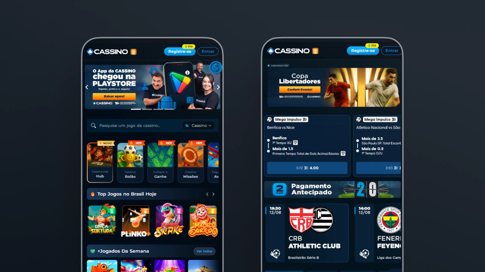 imagem experiencia app cassino bet