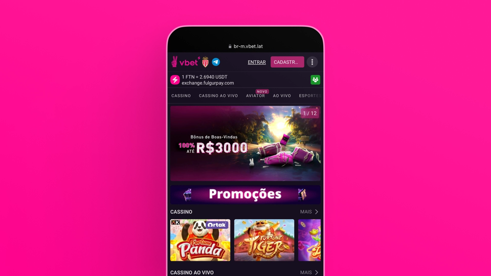 imagem homepage mobile vbet