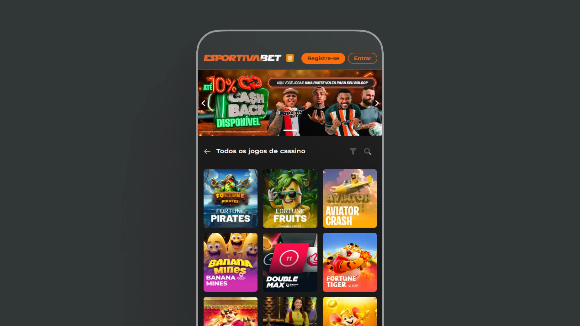 imagem mobile cassino app esportiva bet