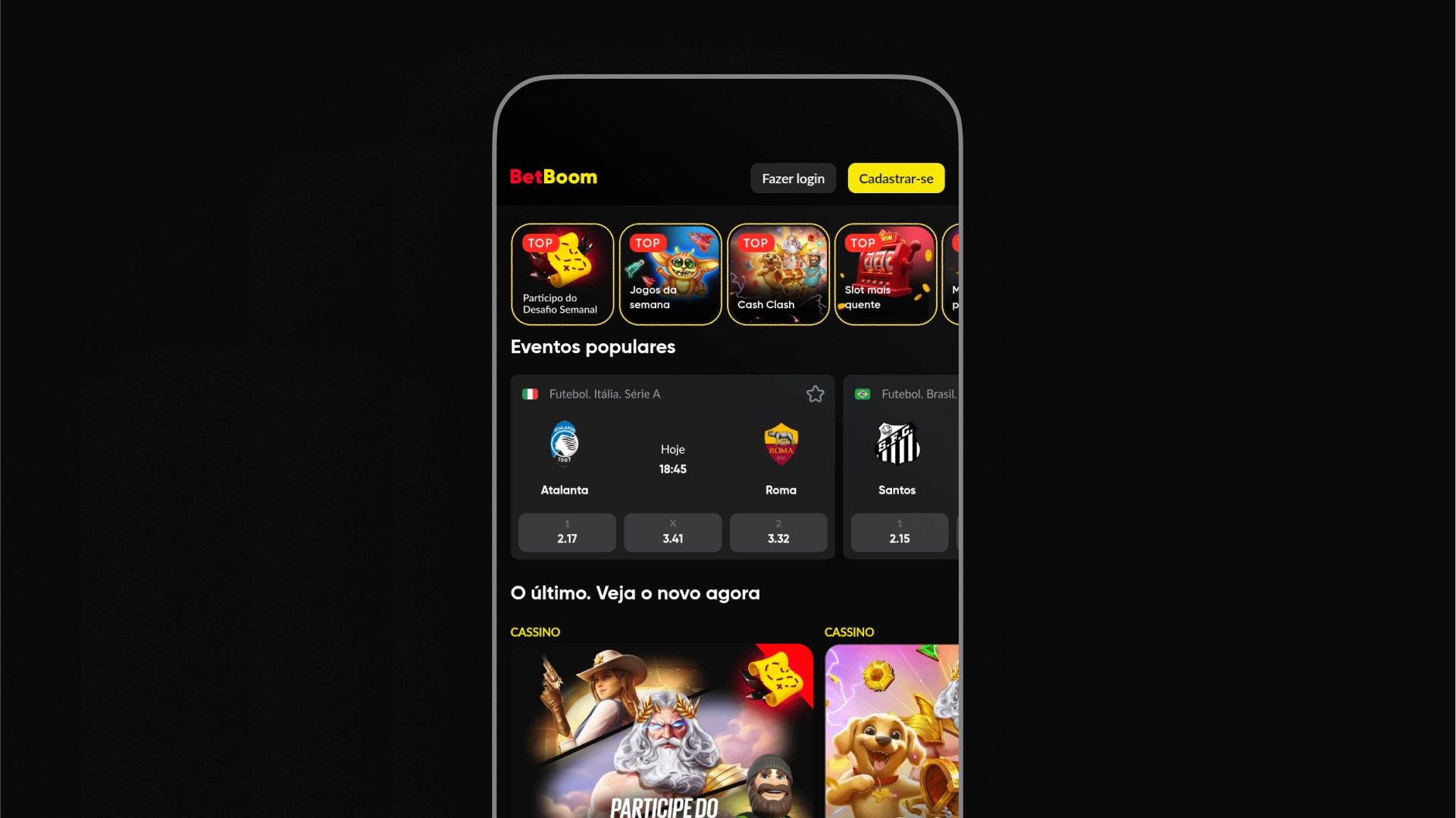 imagem mobile home BetBoom