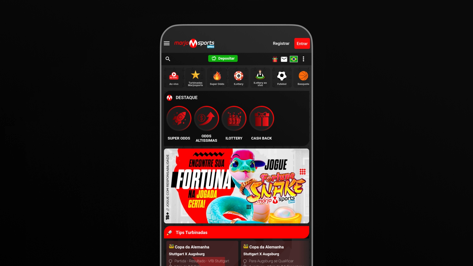 imagem mobile home MarjoSports