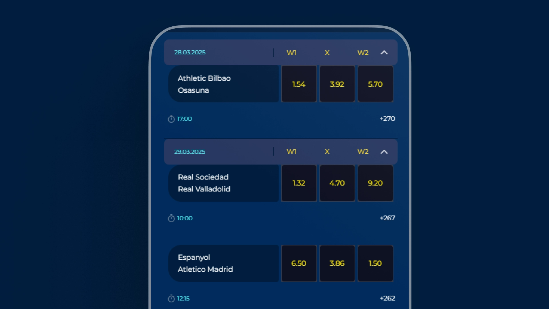 imagem mobile odds Oleybet