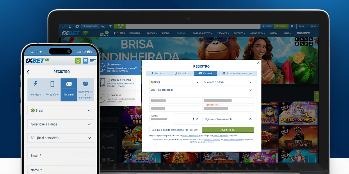 imagem mockup desktop mobile registro 1xbet