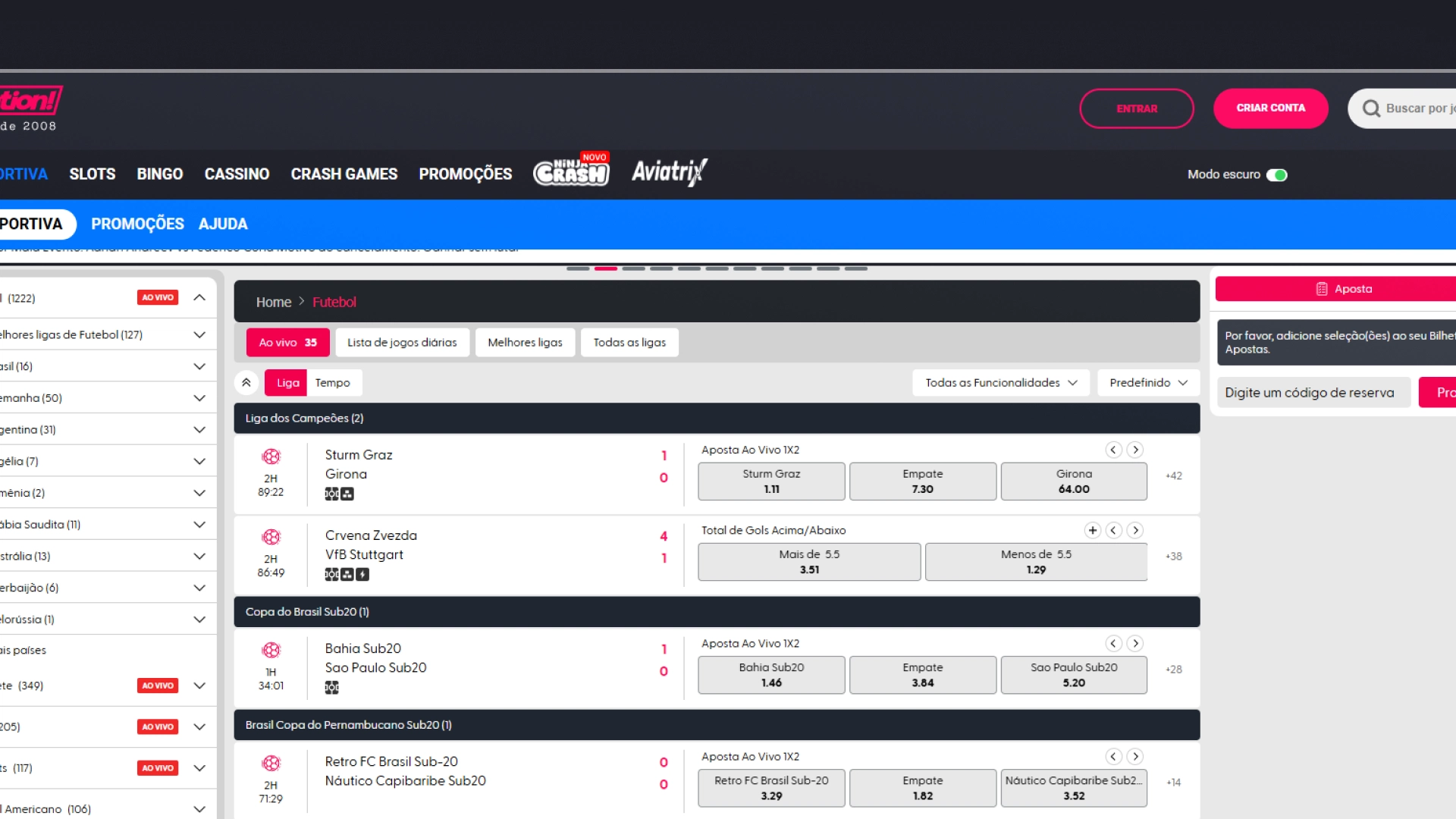 imagem odds betmotion