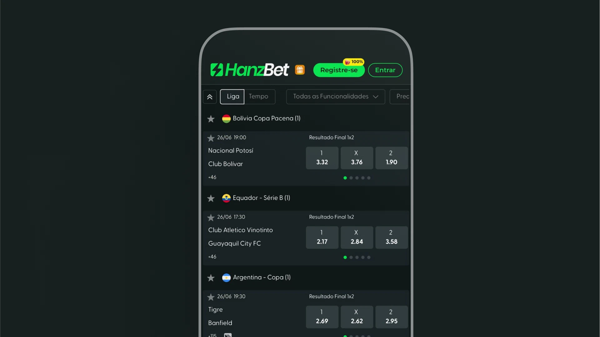 imagem odds hanzbet