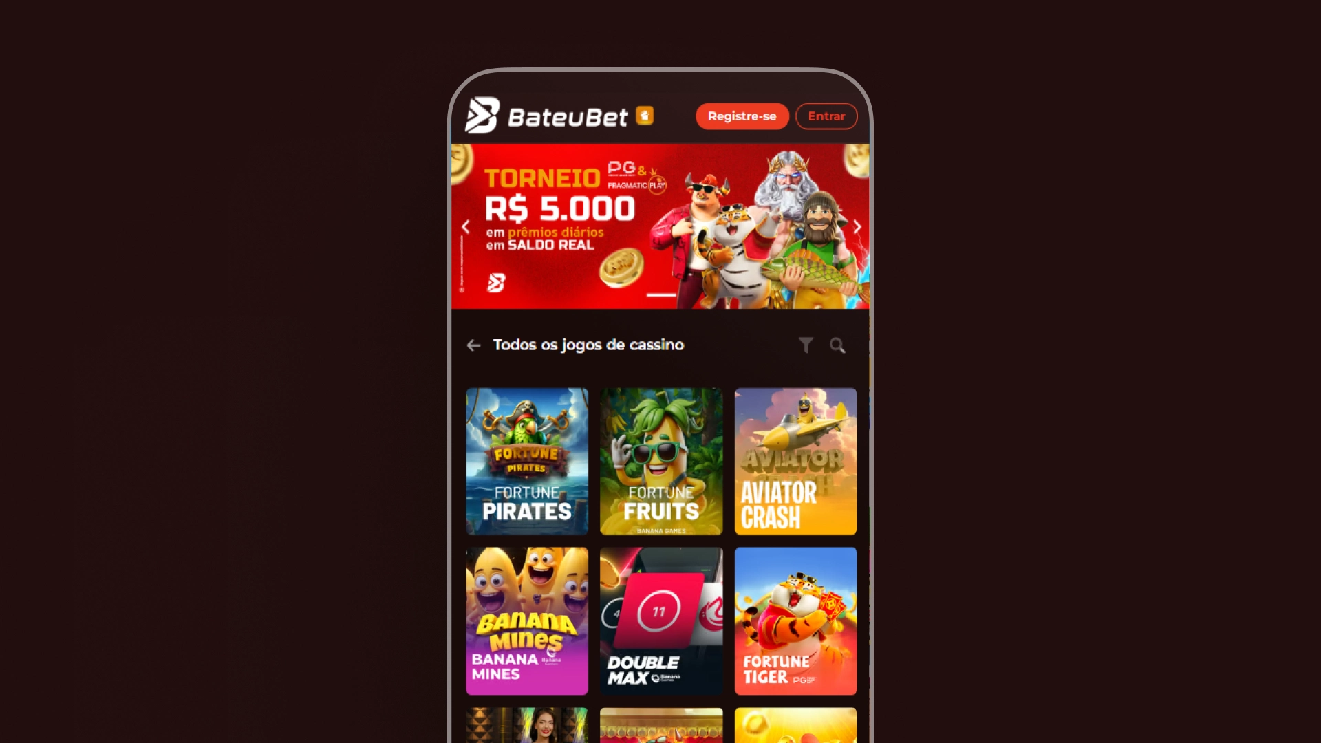 imagem pagina casino app da bateubet
