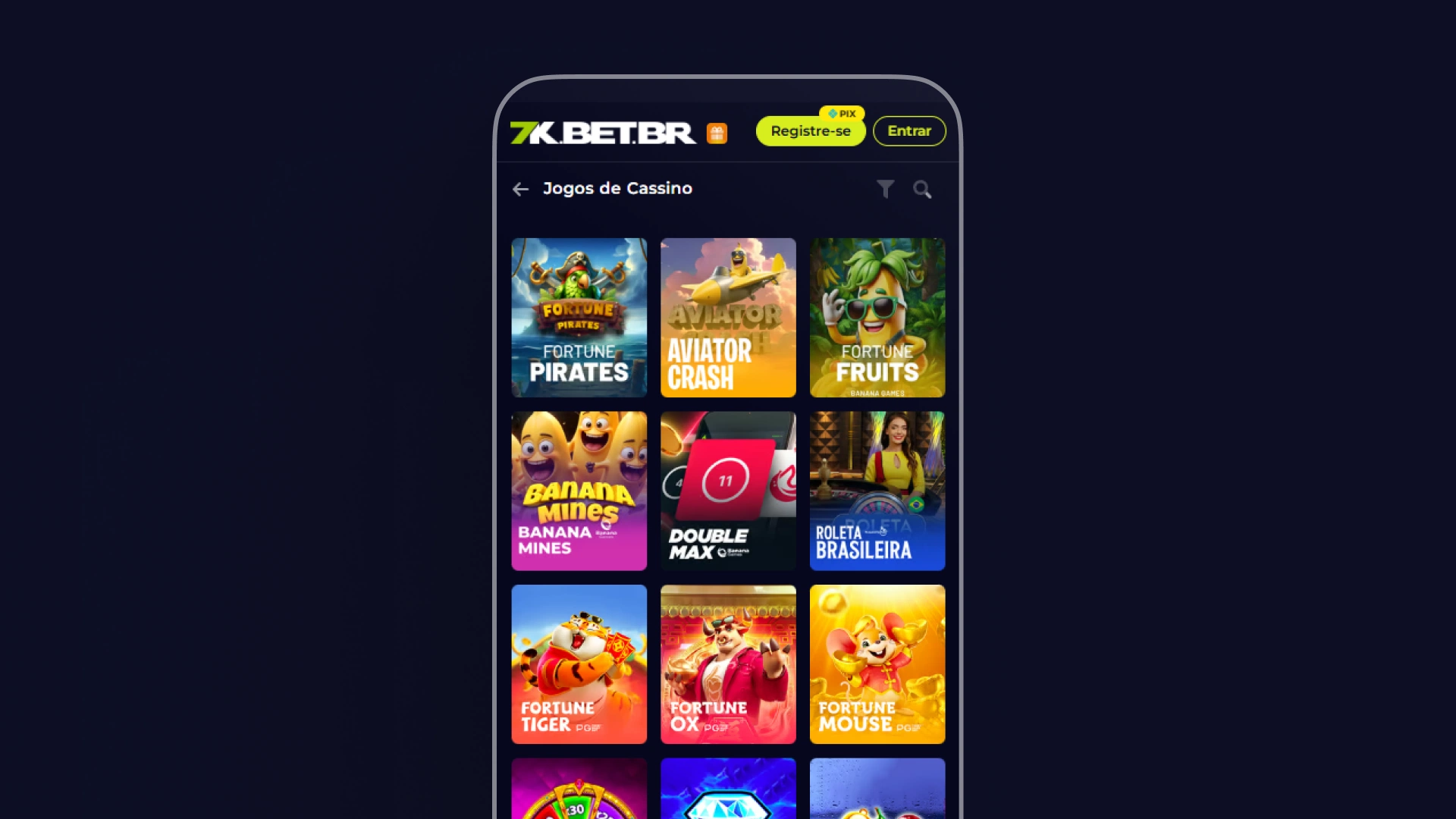 imagem pagina casino app da bet7k