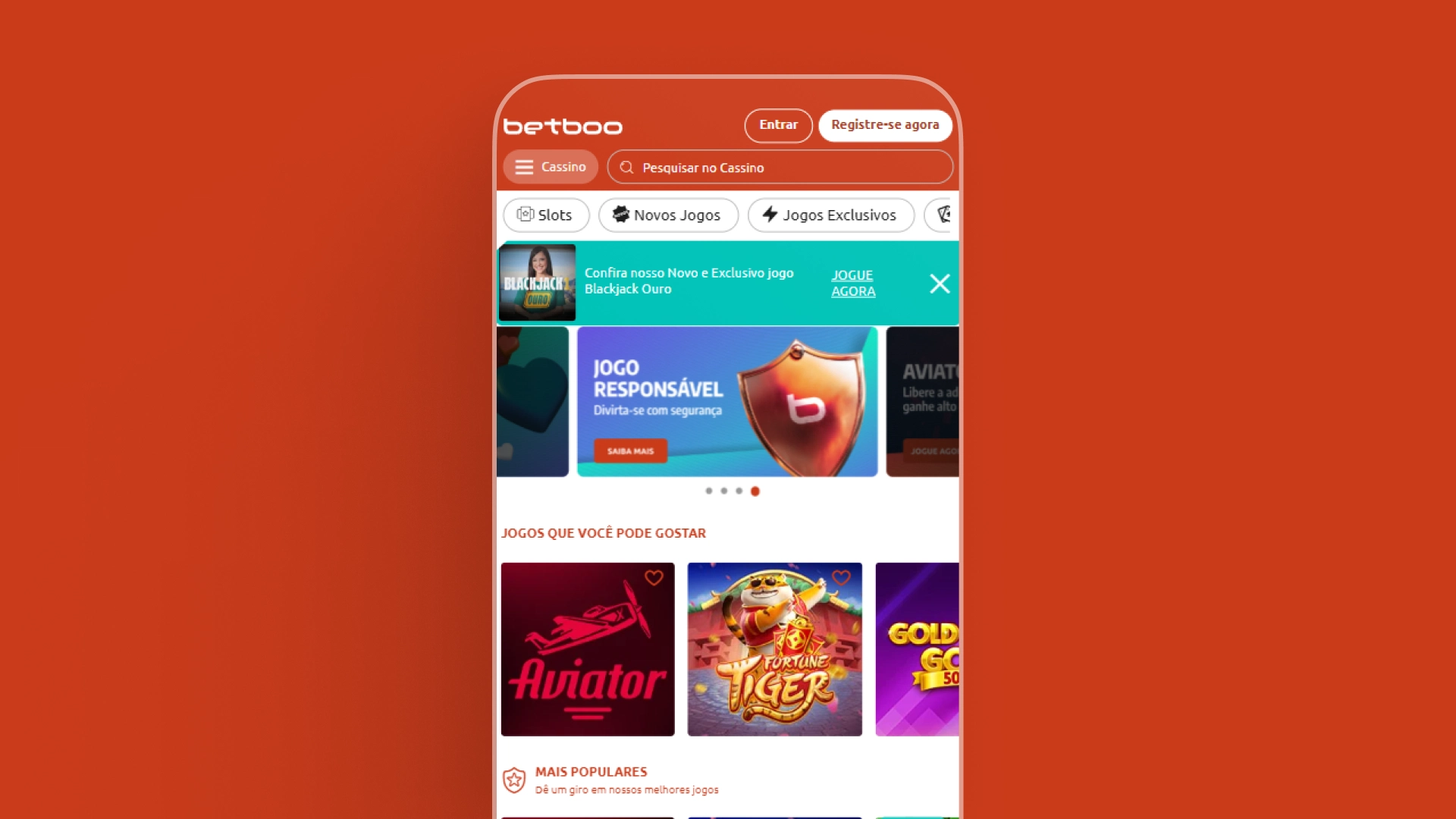 imagem pagina casino app da betboo