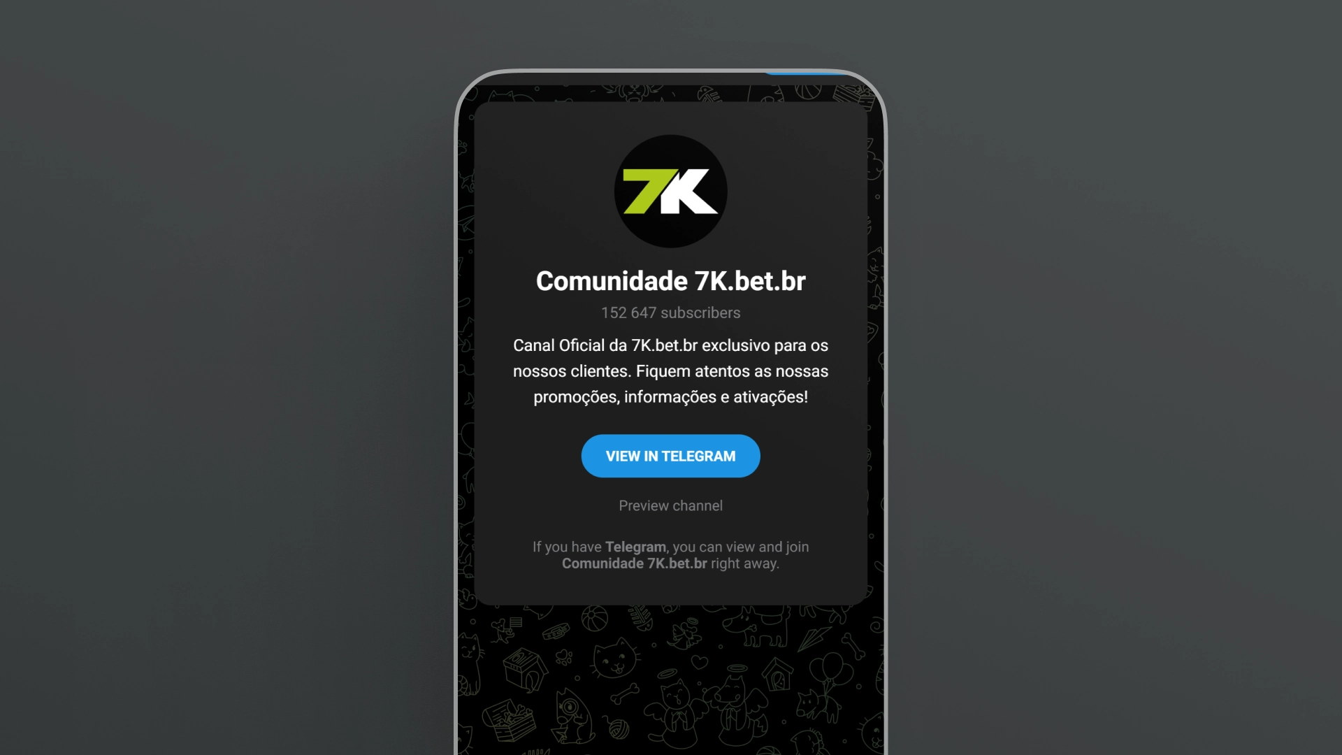 imagem recurso Comunidade e Transmissões 7kbet