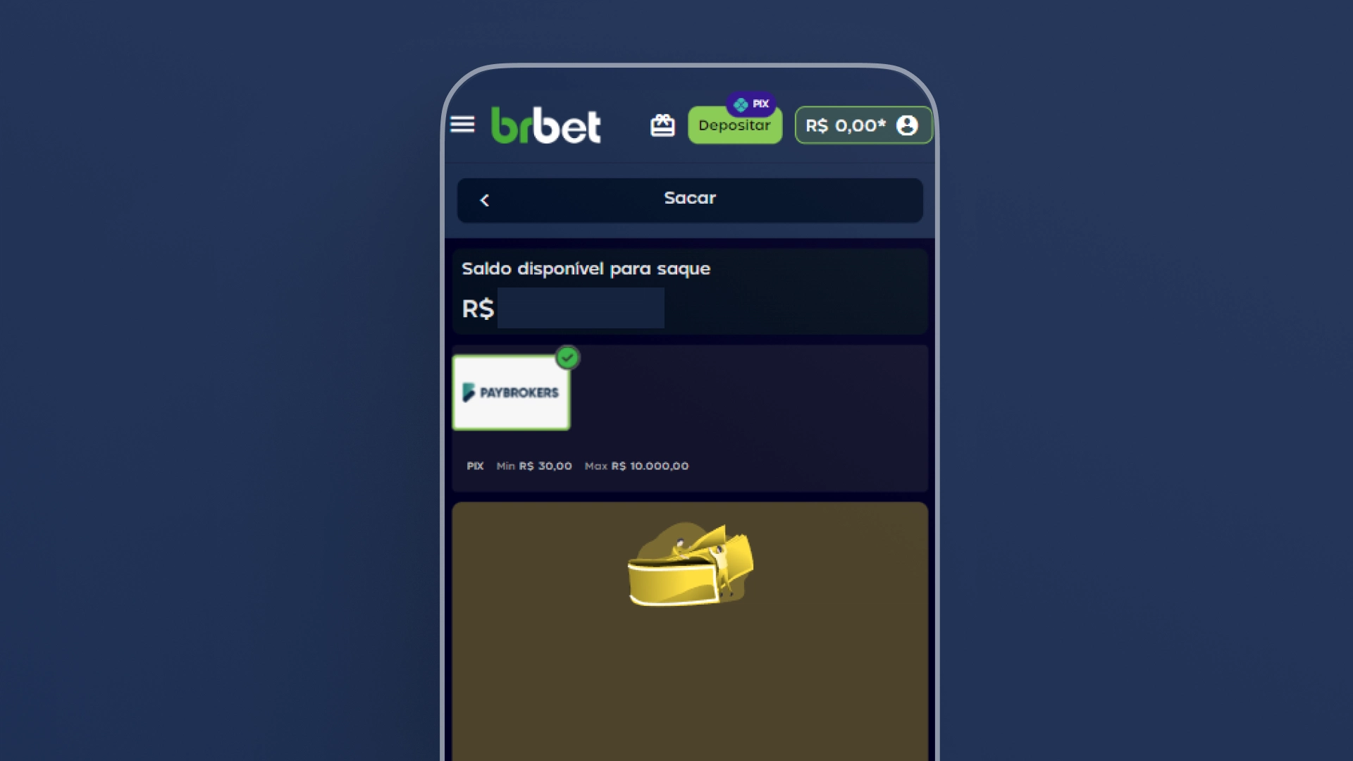 imagem recurso cash out mobile brbet