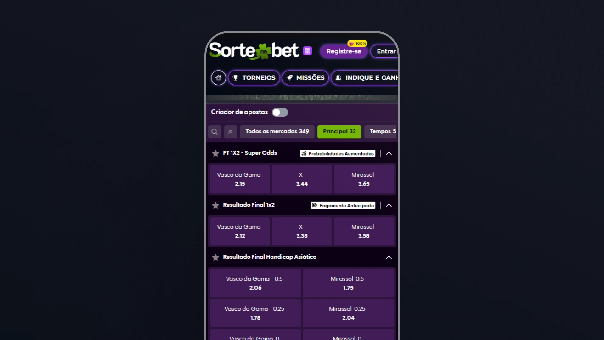 imagem recurso mercados rapidos mobile sorte na bet