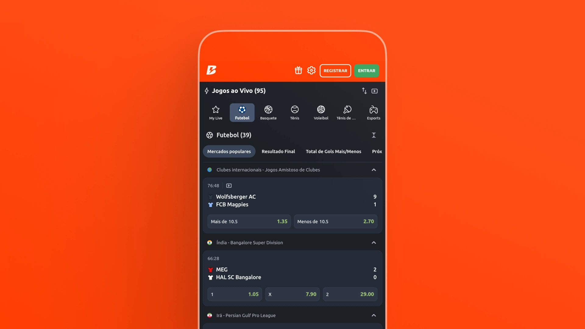 imagem recurso transmissao ao vivo app betano