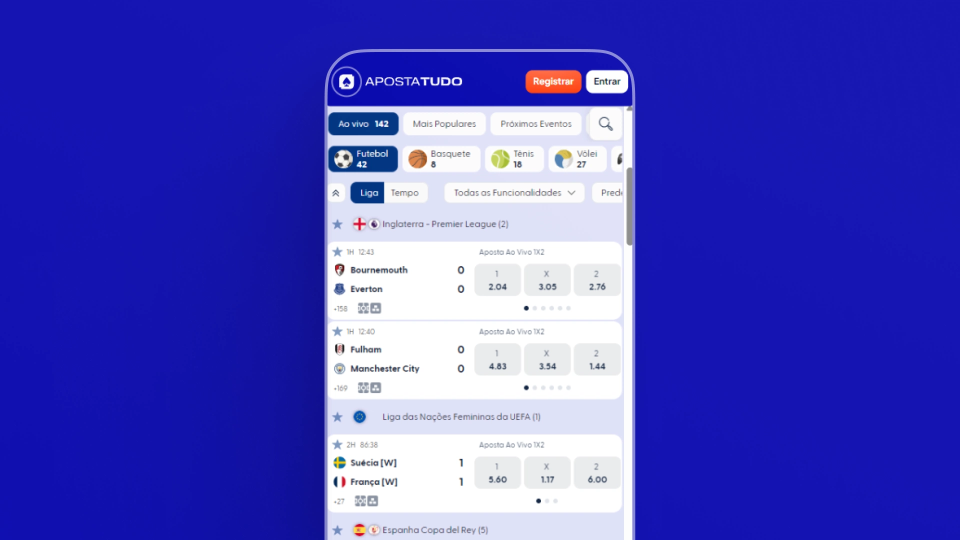 imagem recurso transmissao ao vivo mobile aposta tudo