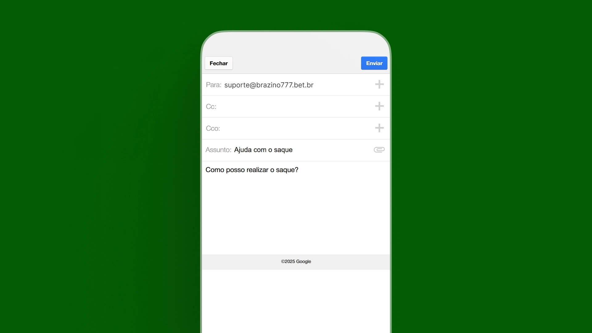 imagem suporte email Brazino777