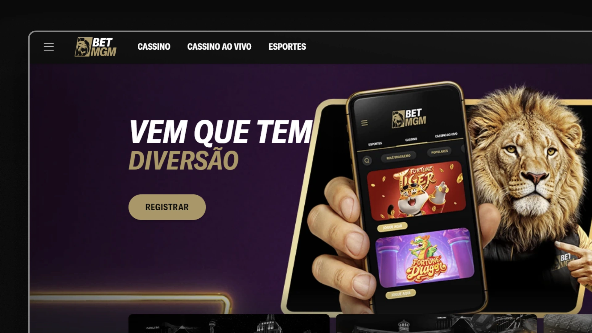 screenshot Como acessar cassino BetMGM