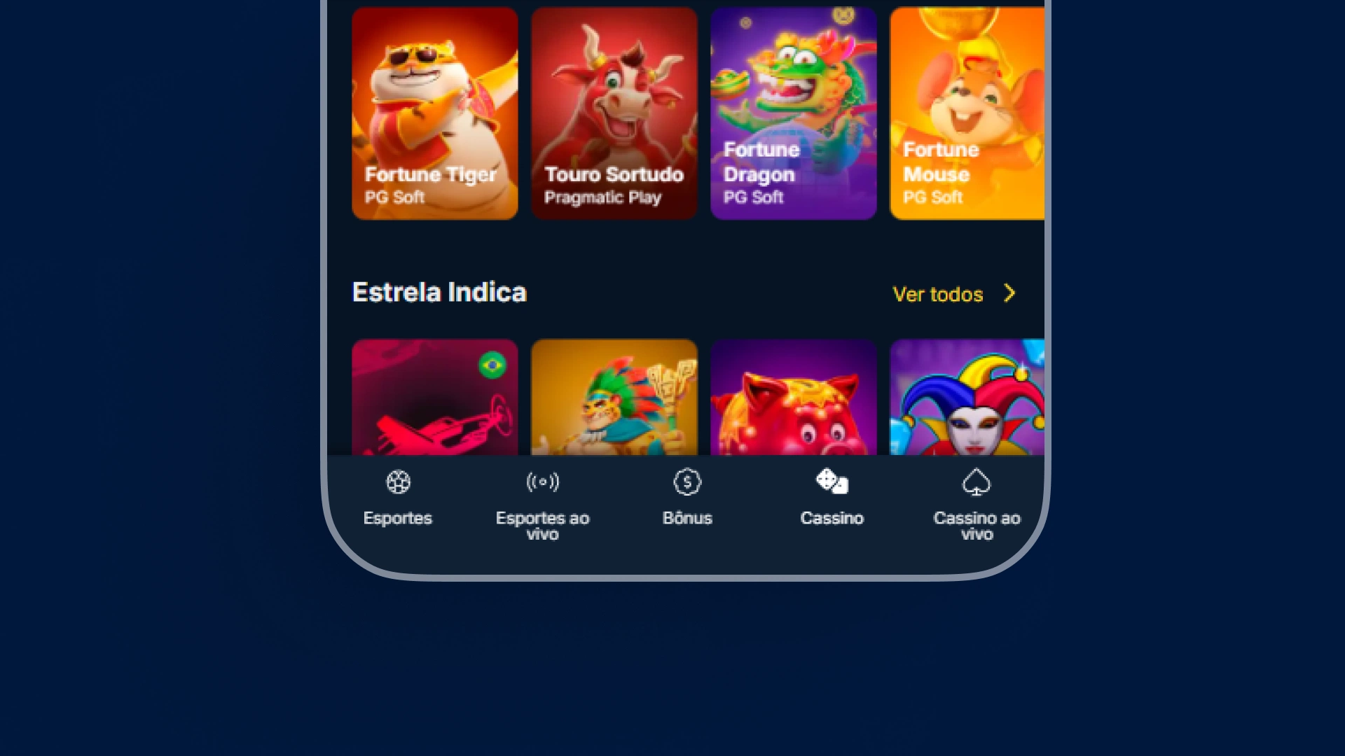 screenshot Como acessar cassino ao vivo estrelabet