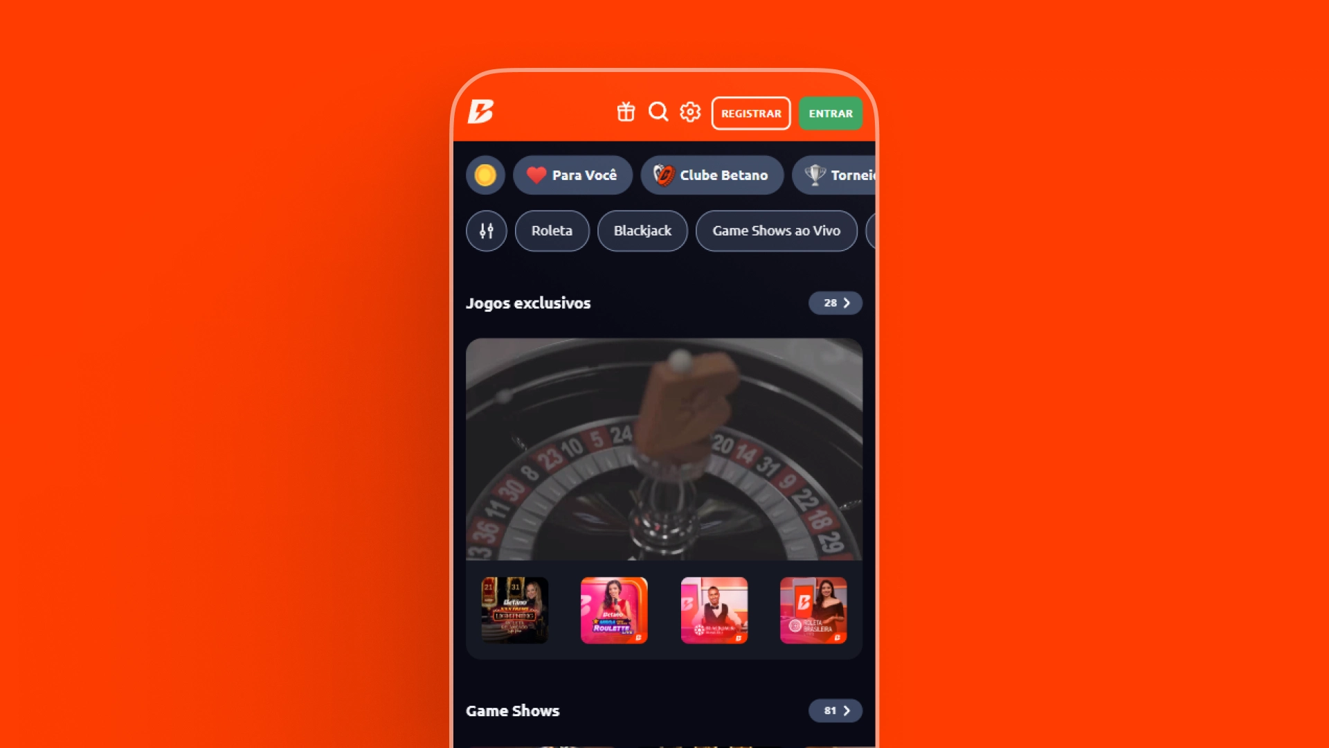 screenshot casino ao vivo betano
