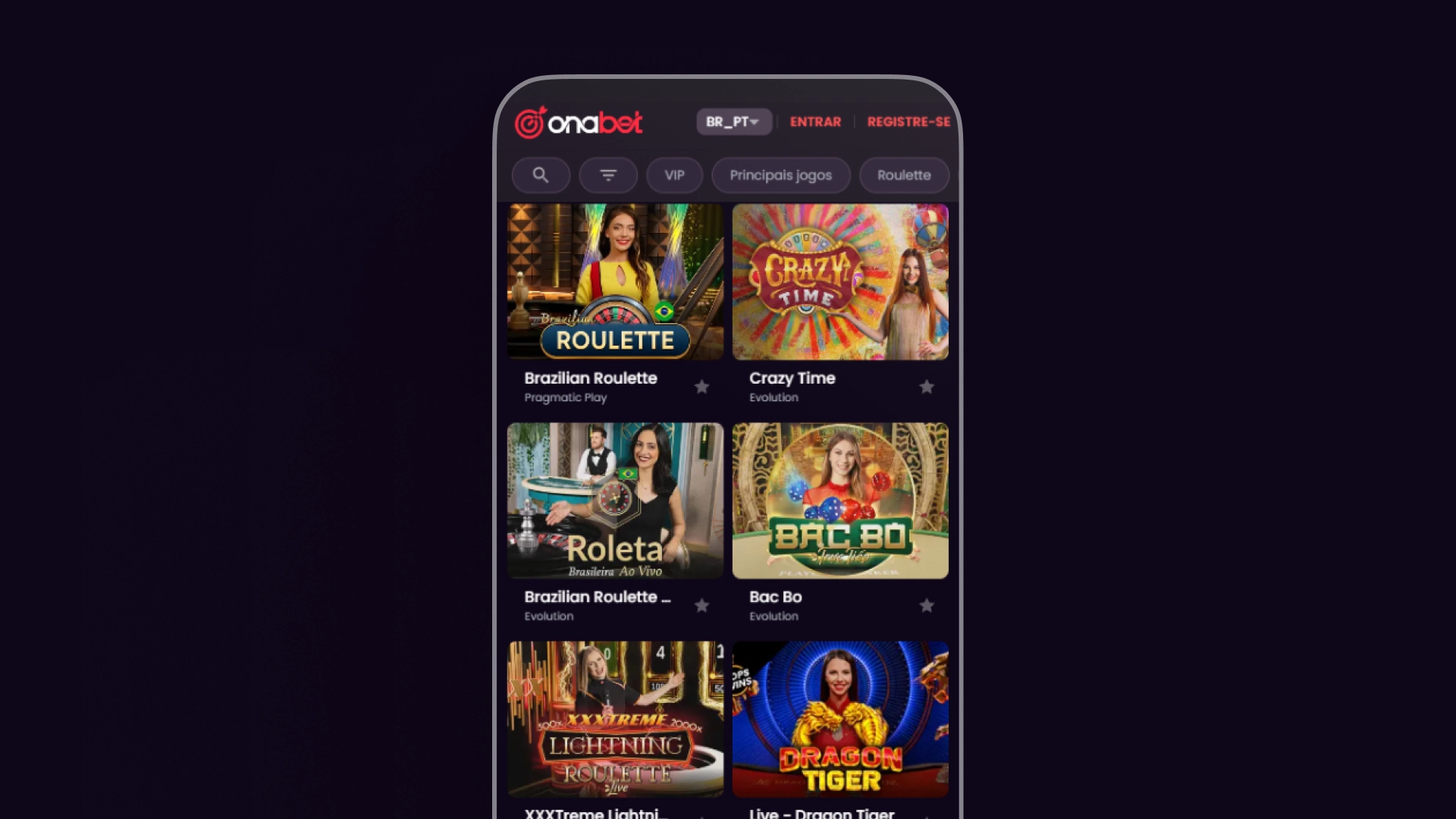 screenshot casino ao vivo onabet