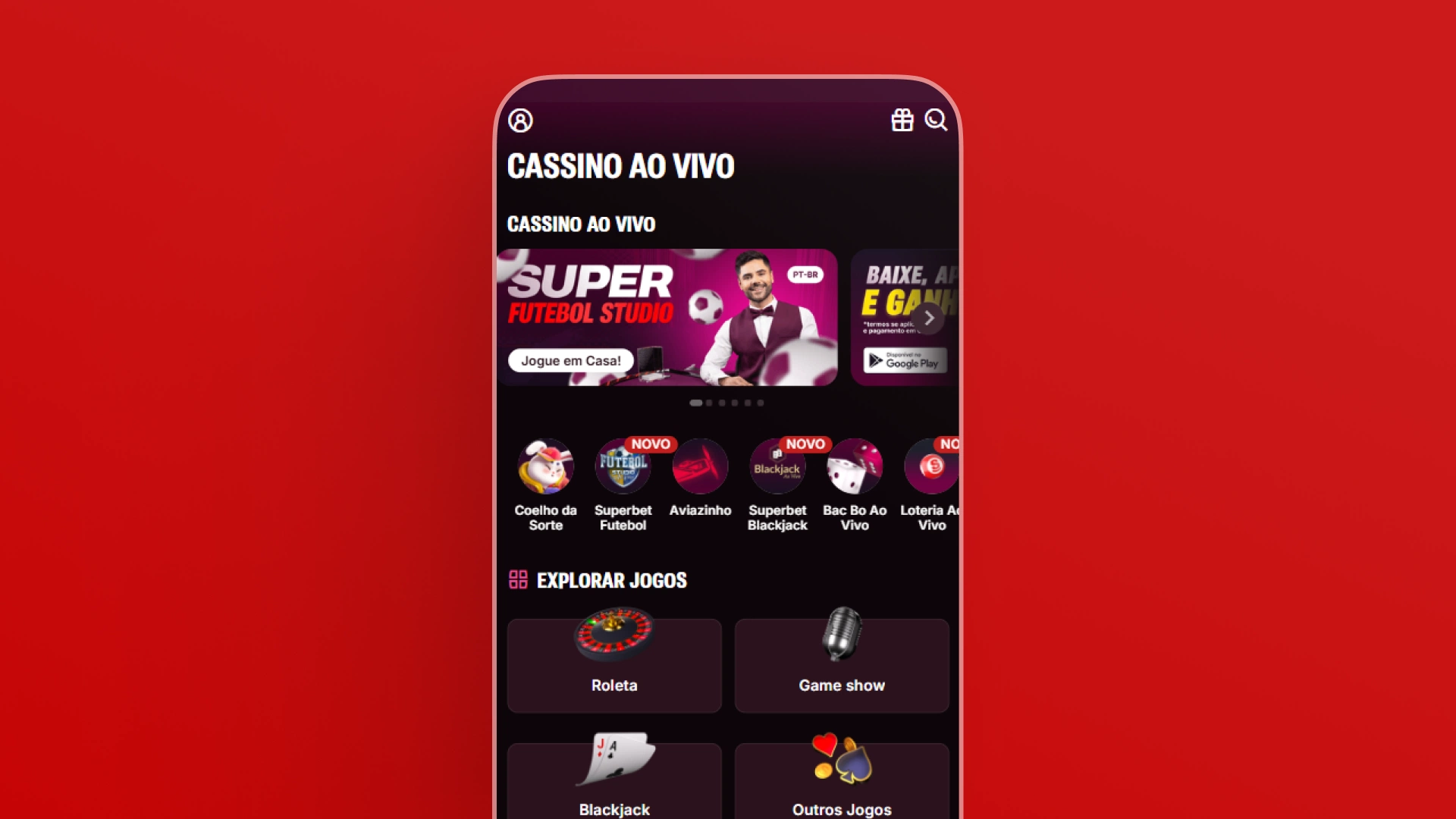 screenshot casino ao vivo superbet