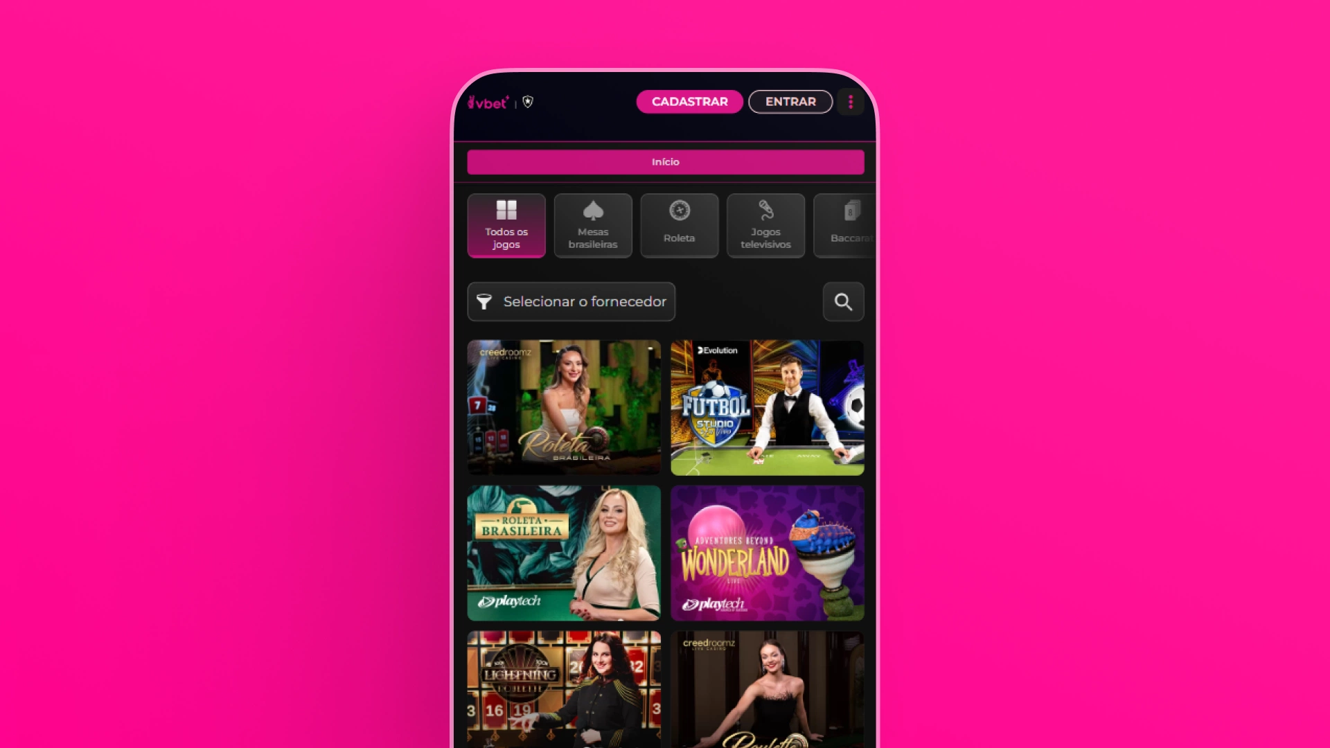 screenshot casino ao vivo vbet