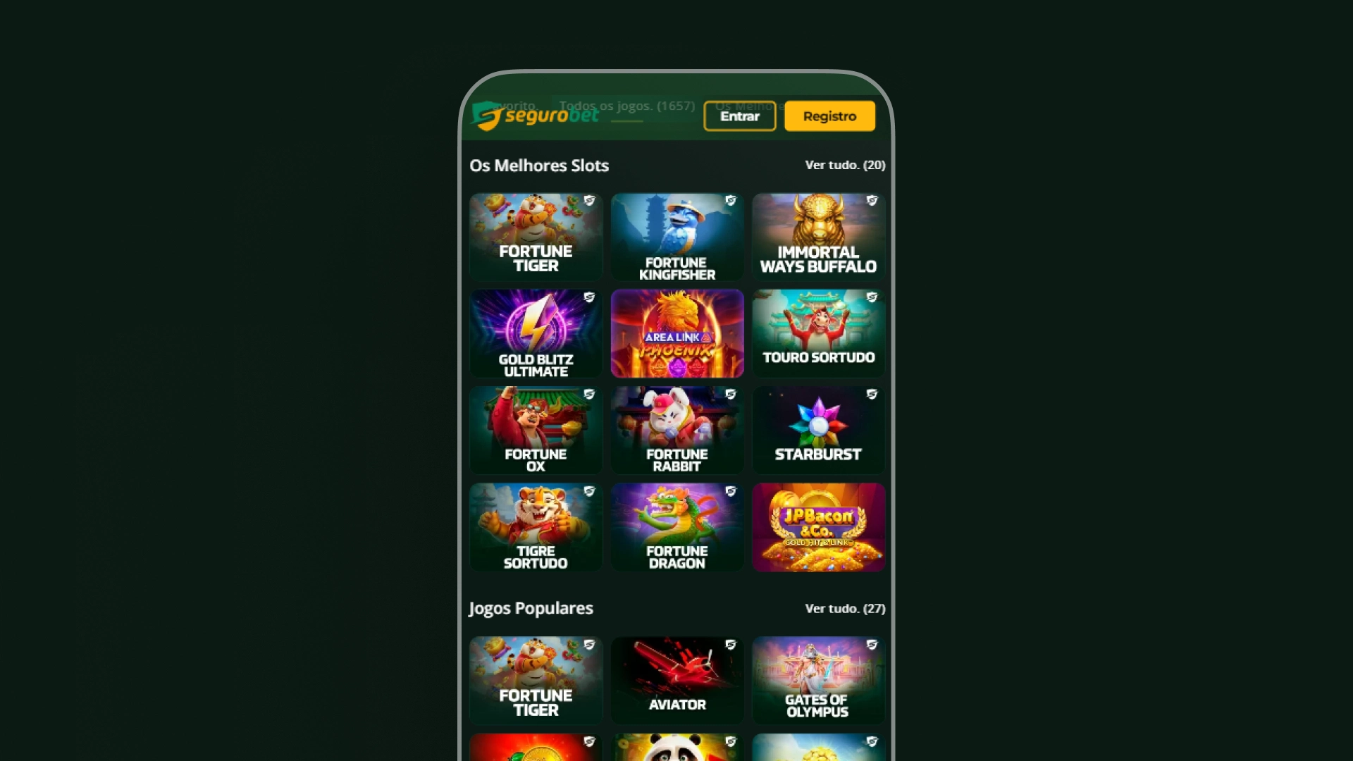 screenshot casino slot segurobet