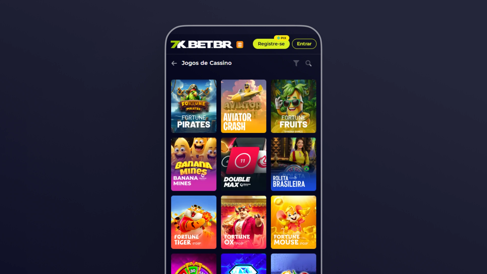 screenshot cassino bet7k é bom