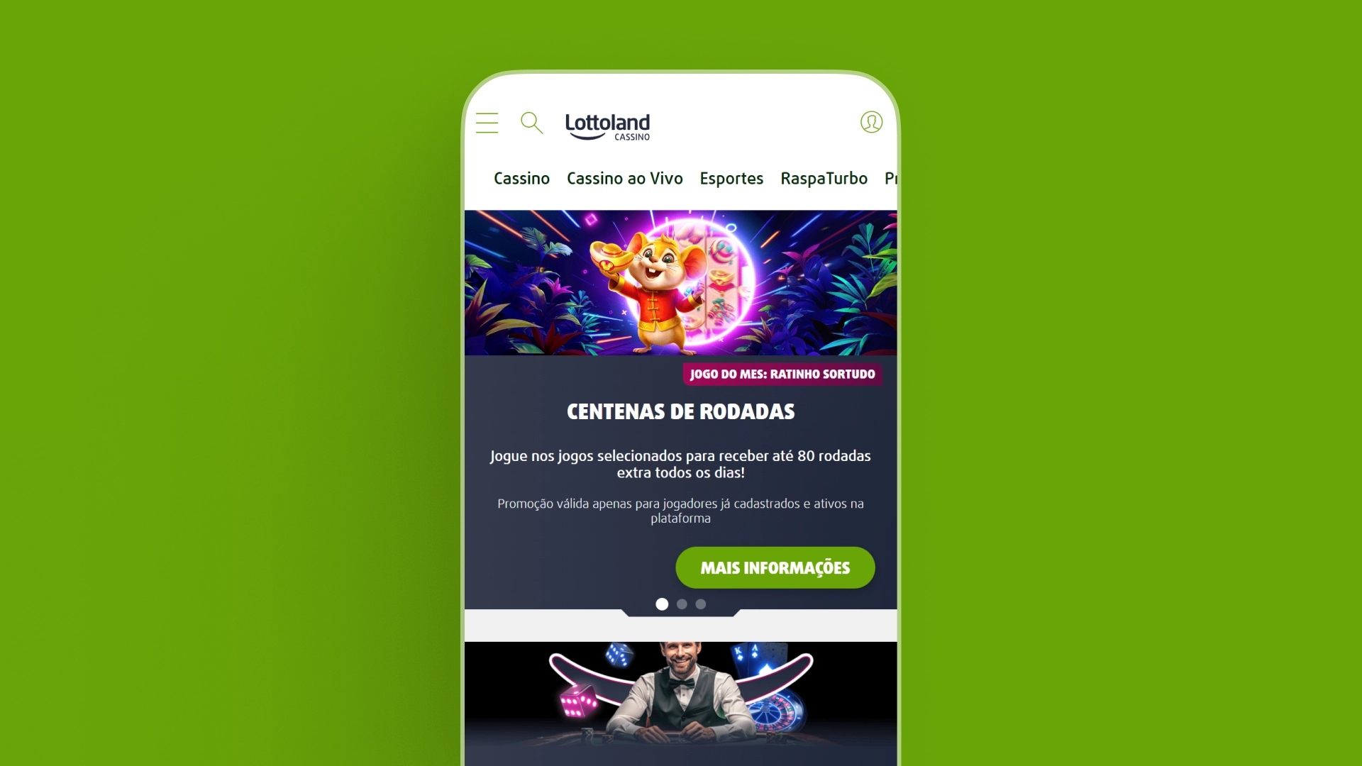 screenshot mobile app Lottoland