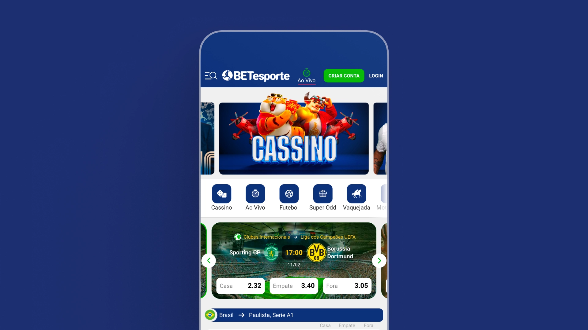 screenshot mobile betesporte